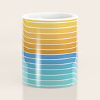 Gradient Curvature XII Beachy Blue and Orange Coffee Mug Gallery Image 4