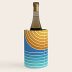Gradient Curvature XII Beachy Blue and Orange Wine Chiller Gallery Image 2