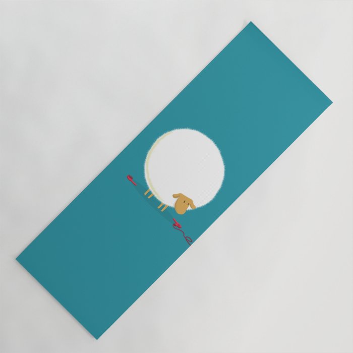 Fluffy Sheep Yoga Mat Gallery Image 1