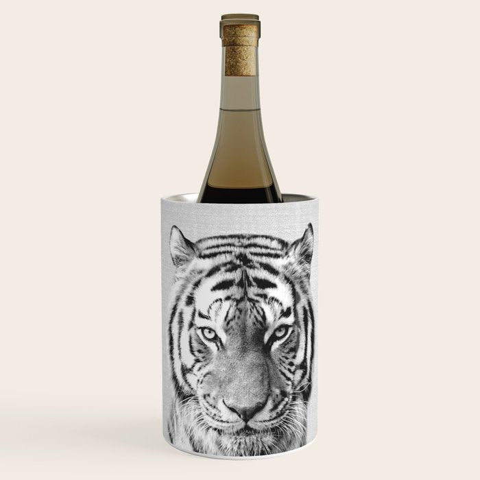 Tiger - Black & White Wine Chiller Gallery Image 1