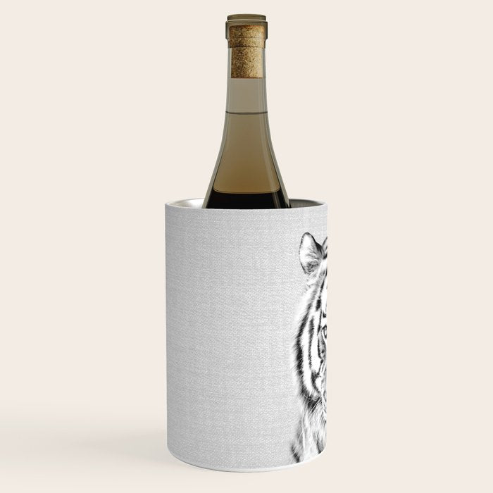 Tiger - Black & White Wine Chiller Gallery Image 2