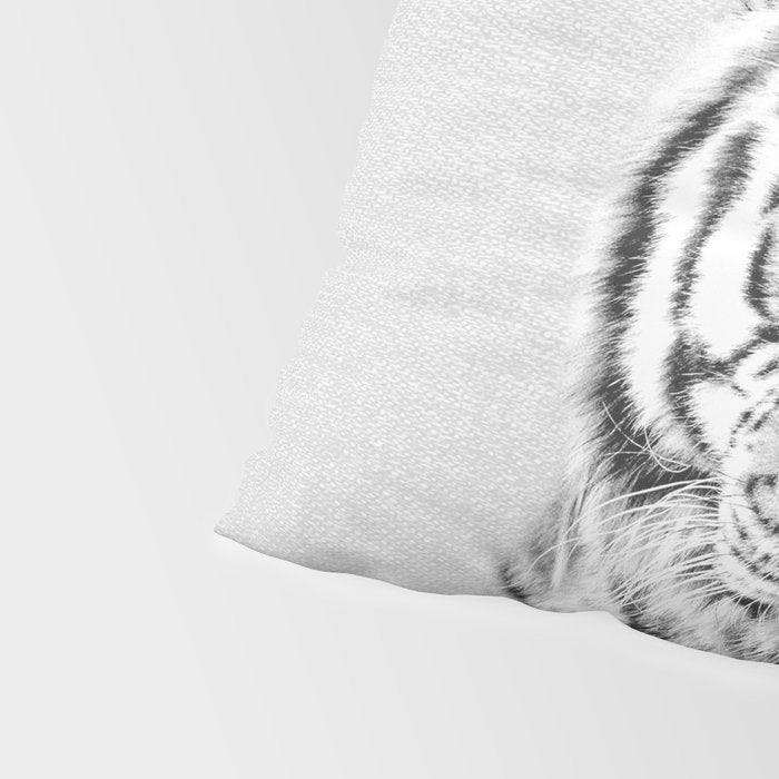 Tiger - Black & White Pillow Sham Gallery Image 4