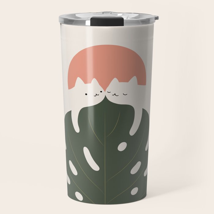Cat and Plant 37 Travel Mug Gallery Image 1