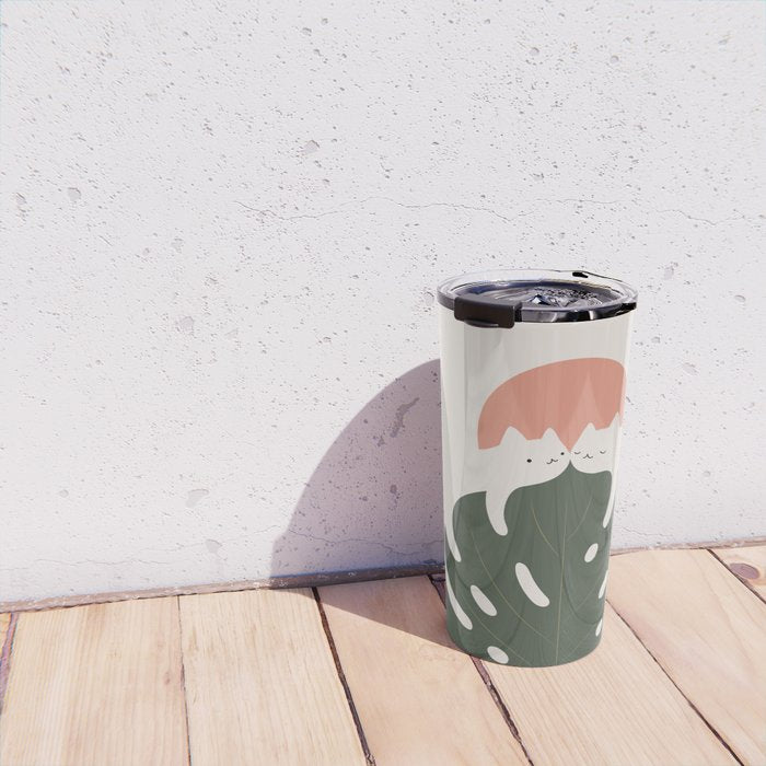 Cat and Plant 37 Travel Mug Gallery Image 4