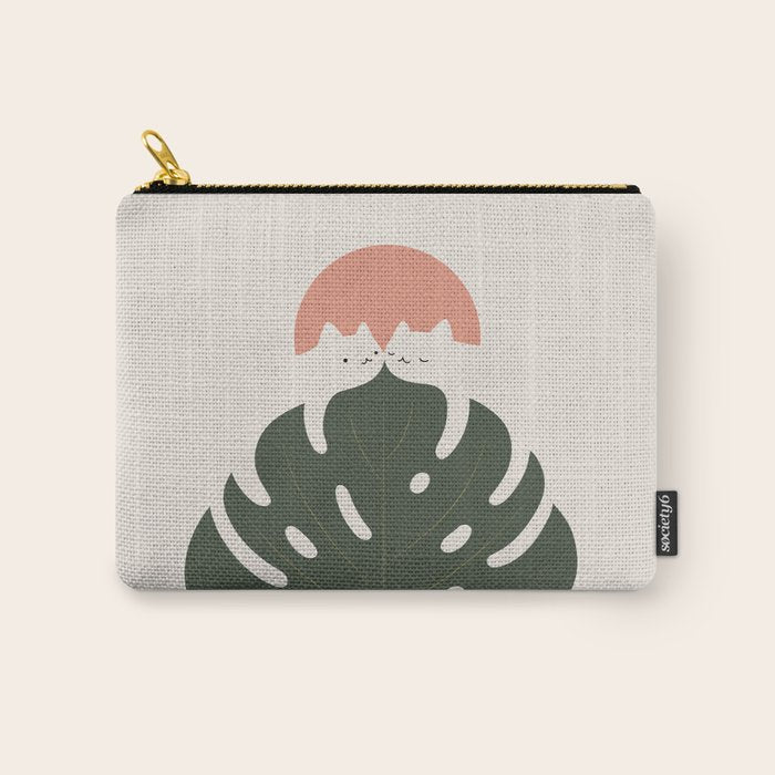 Cat and Plant 37 Carry All Pouch Gallery Image 1