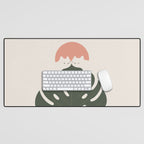 Cat and Plant 37 Desk Mat Gallery Image 1