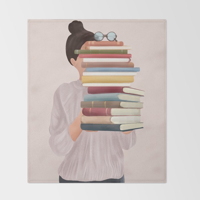 Good Read 01 Throw Blanket Gallery Image 2