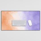 Tie dye lilac peach A Desk Mat Gallery Image 1