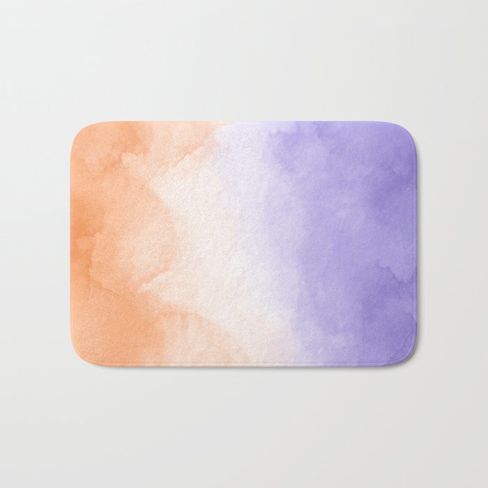 Tie dye lilac peach A Bath Mat Gallery Image 1