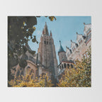 Autumn In Bruges II - Photography Throw Blanket Gallery Image 2