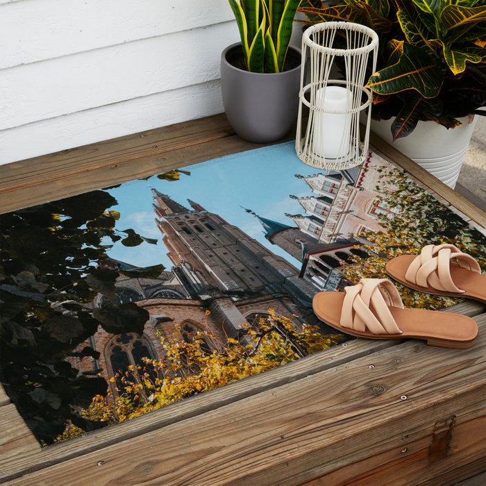 Autumn In Bruges II - Photography Outdoor Rug Gallery Image 2