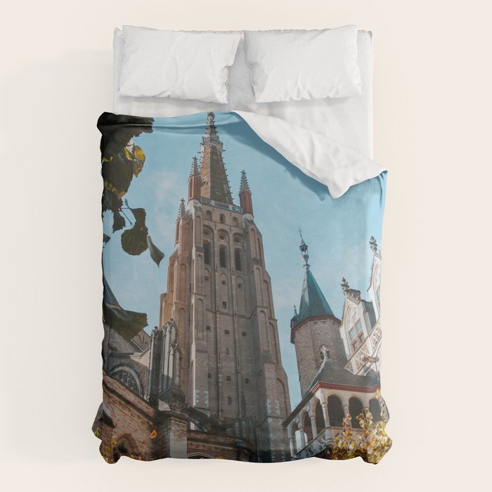Autumn In Bruges II - Photography Duvet Cover Gallery Image 6