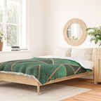 Emerald and Copper Duvet Cover Gallery Image 2
