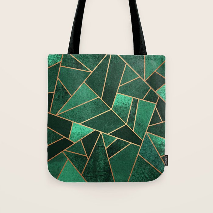 Emerald and Copper Tote Bag Gallery Image 1