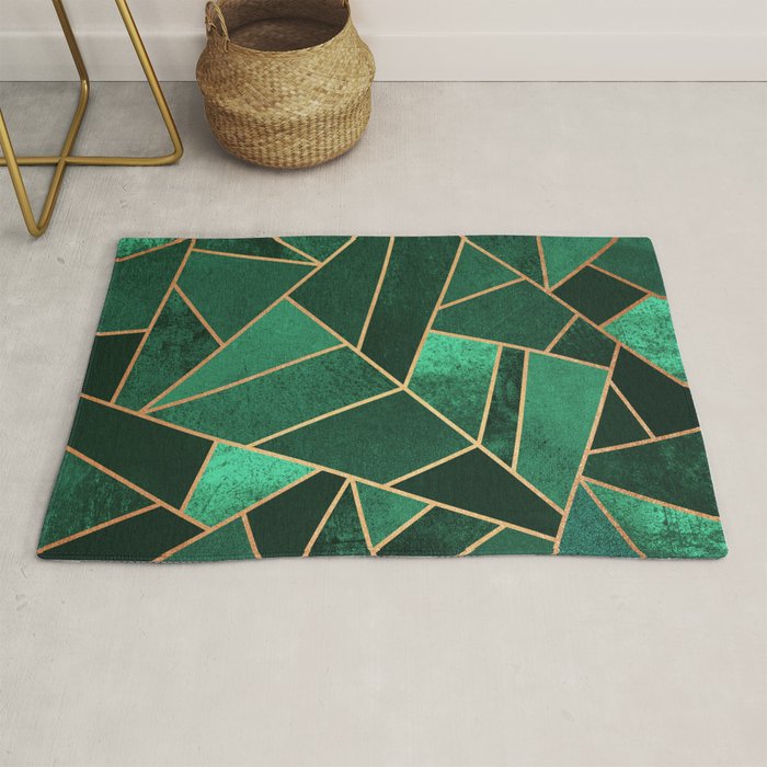 Emerald and Copper Rug Gallery Image 1