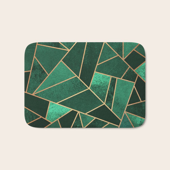 Emerald and Copper Bath Mat Gallery Image 1