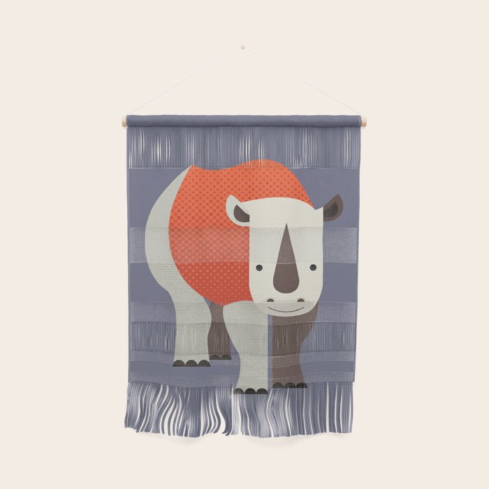 Whimsy Rhinoceros Wall Hanging Gallery Image 1