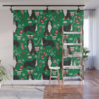 Bernese Mountain Dog christmas dog breed gifts mittens stockings presents candy canes Wall Mural Gallery Image 1