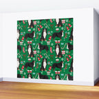 Bernese Mountain Dog christmas dog breed gifts mittens stockings presents candy canes Wall Mural Gallery Image 2