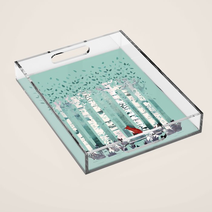 The Birches Acrylic Tray Gallery Image 1