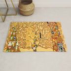 Gustav Klimt The Tree of Life Rug Gallery Image 1