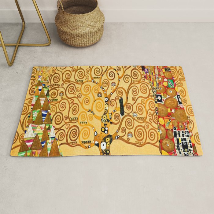 Gustav Klimt The Tree of Life Rug Gallery Image 1