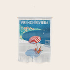 1954 FRENCH RIVIERA Travel Poster Wall Hanging Gallery Image 1