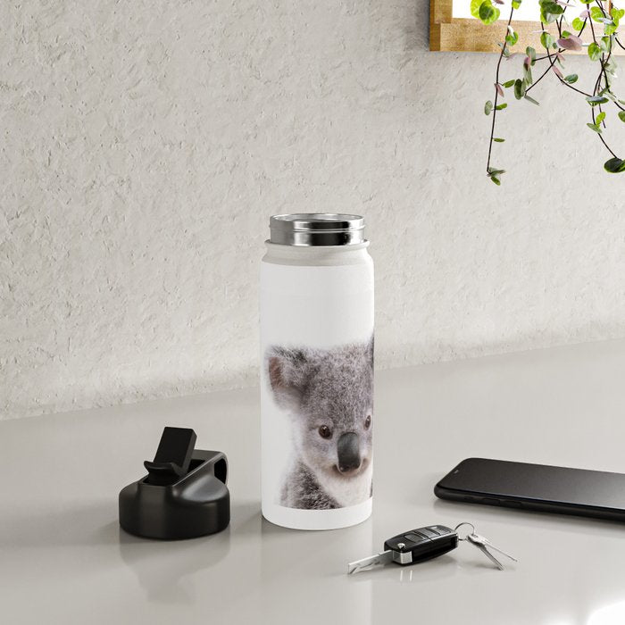 Baby Koala, Art for Kids, Nursery Art, Baby Animals Art Print By Synplus Water Bottle Gallery Image 4