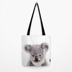 Baby Koala, Art for Kids, Nursery Art, Baby Animals Art Print By Synplus Tote Bag Gallery Image 2