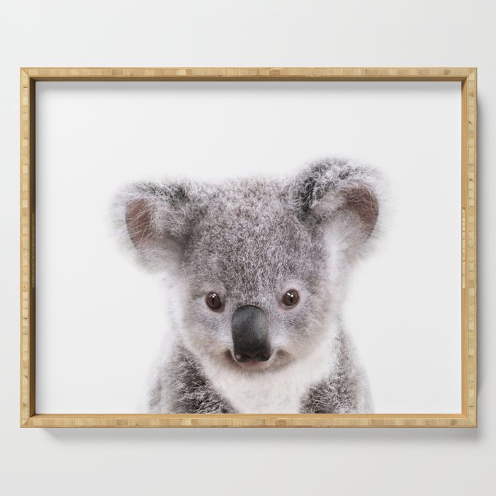 Baby Koala, Art for Kids, Nursery Art, Baby Animals Art Print By Synplus Serving Tray Gallery Image 1