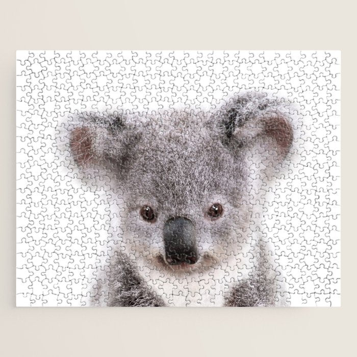 Baby Koala, Art for Kids, Nursery Art, Baby Animals Art Print By Synplus Jigsaw Puzzle Gallery Image 1