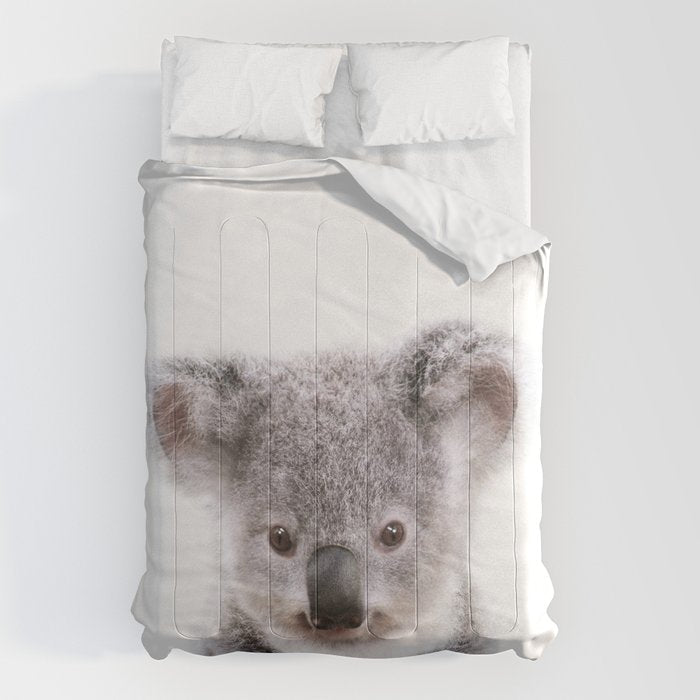 Baby Koala, Art for Kids, Nursery Art, Baby Animals Art Print By Synplus Comforter Gallery Image 1