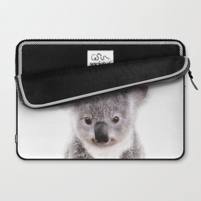 Baby Koala, Art for Kids, Nursery Art, Baby Animals Art Print By Synplus Laptop Sleeve Gallery Image 2