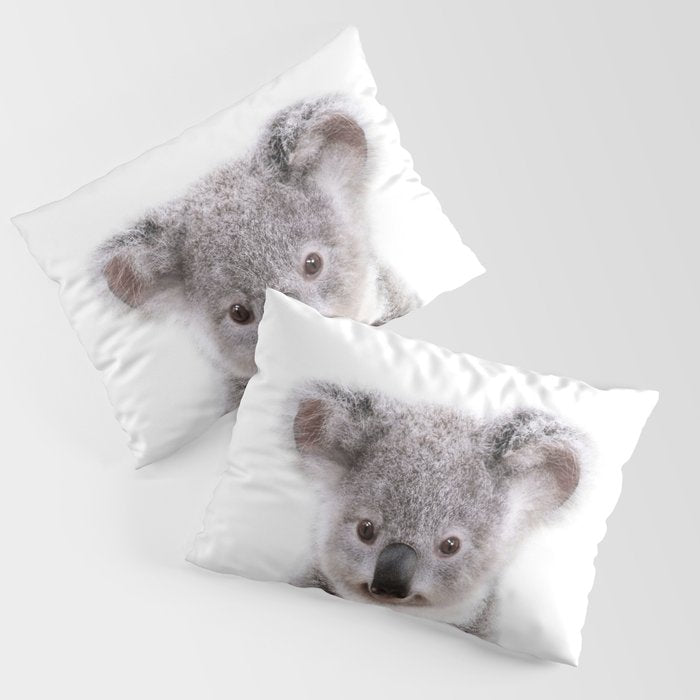 Baby Koala, Art for Kids, Nursery Art, Baby Animals Art Print By Synplus Pillow Sham Gallery Image 3