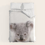 Baby Koala, Art for Kids, Nursery Art, Baby Animals Art Print By Synplus Duvet Cover Gallery Image 6