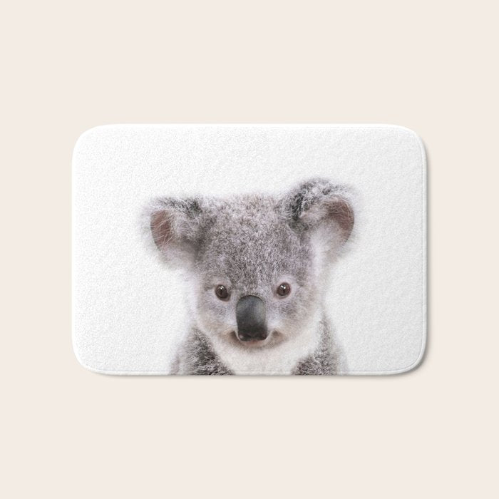 Baby Koala, Art for Kids, Nursery Art, Baby Animals Art Print By Synplus Bath Mat Gallery Image 1