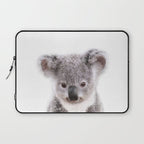 Baby Koala, Art for Kids, Nursery Art, Baby Animals Art Print By Synplus Laptop Sleeve Gallery Image 1
