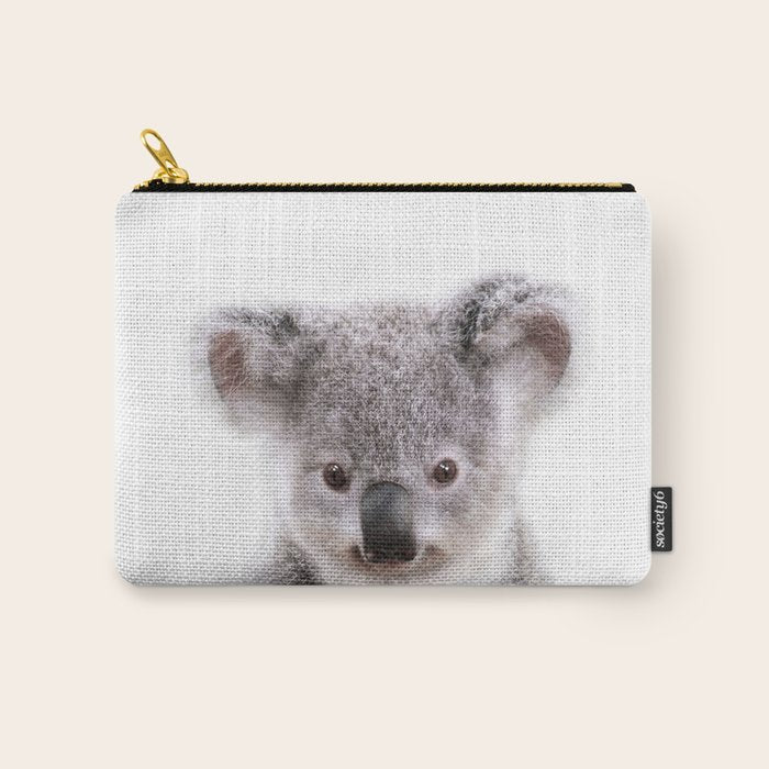 Baby Koala, Art for Kids, Nursery Art, Baby Animals Art Print By Synplus Carry All Pouch Gallery Image 1