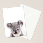 Baby Koala, Art for Kids, Nursery Art, Baby Animals Art Print By Synplus Stationery Card Gallery Image 2