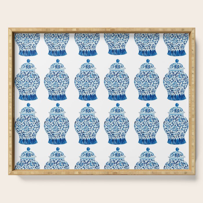 Blue and White Ginger Jars  Serving Tray Gallery Image 1