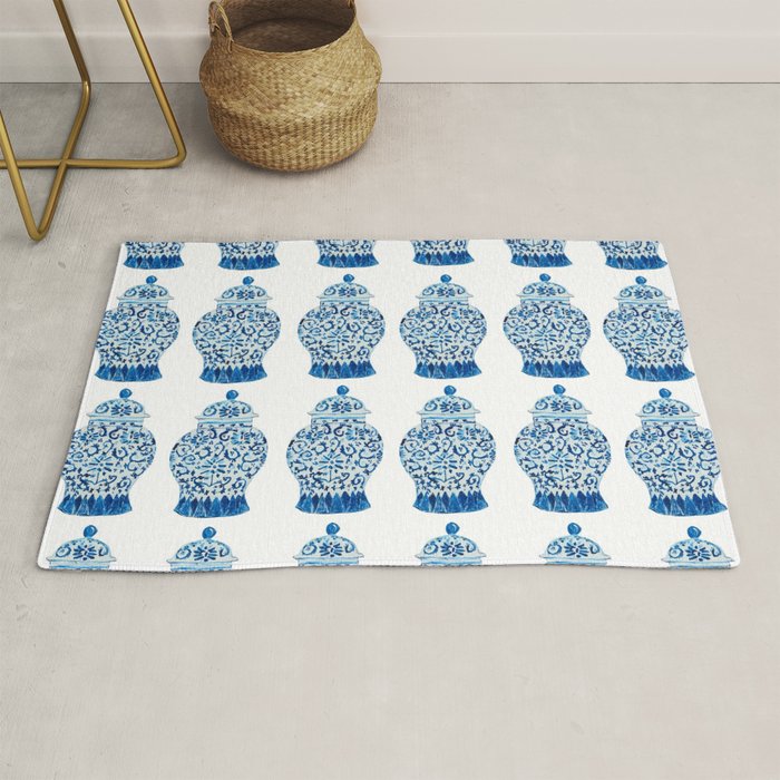 Blue and White Ginger Jars  Rug Gallery Image 1