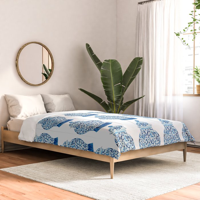 Blue and White Ginger Jars  Comforter Gallery Image 2