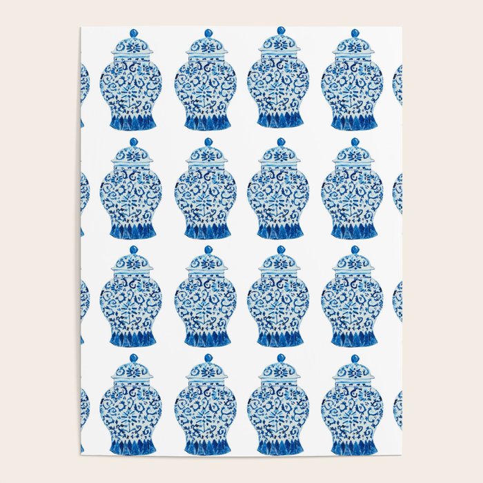 Blue and White Ginger Jars  Poster Gallery Image 4
