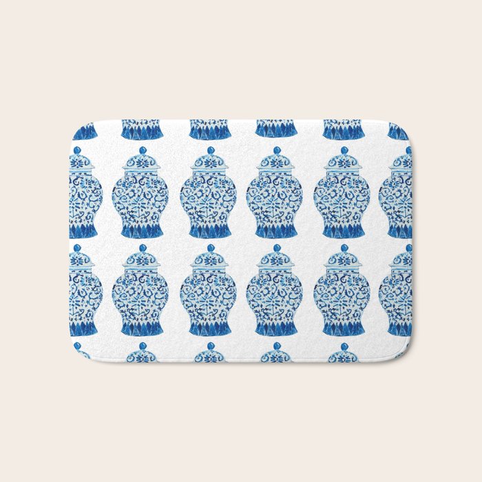 Blue and White Ginger Jars  Bath Mat Gallery Image 1