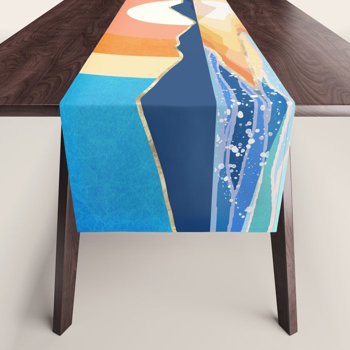 Retro Ocean Sun Table Runner Gallery Image 1