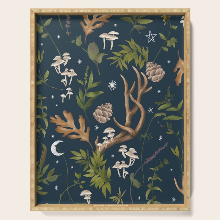Whimsical Woodland Night Serving Tray Gallery Image 1