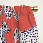 Fashionable white leopards  Window Curtain Gallery Image 2