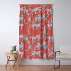 Fashionable white leopards  Window Curtain Gallery Image 5