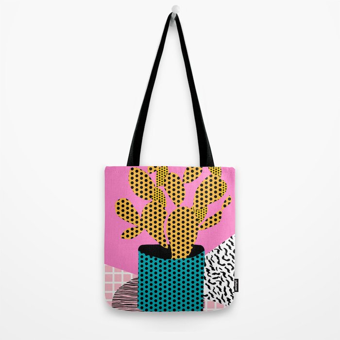 Ace - 80's throwback retro vintage hipster texture vinyl record 1980's 90's cool memphis bright fun Tote Bag Gallery Image 2