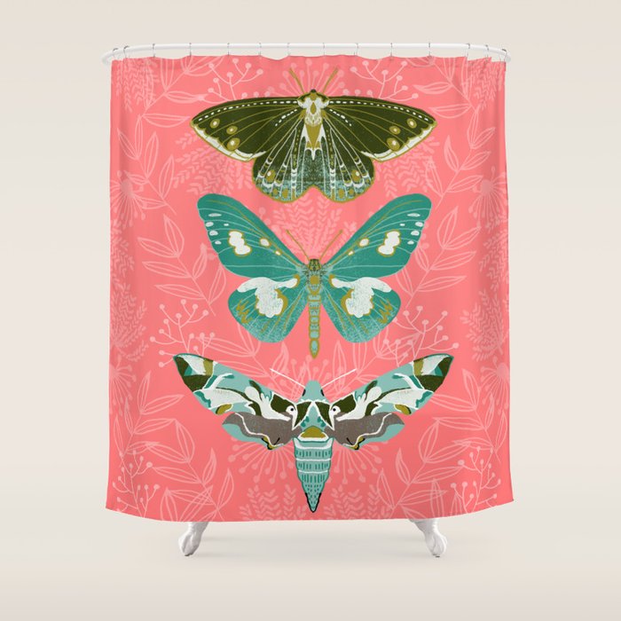 Lepidoptery No. 5 by Andrea Lauren  Shower Curtain Gallery Image 1